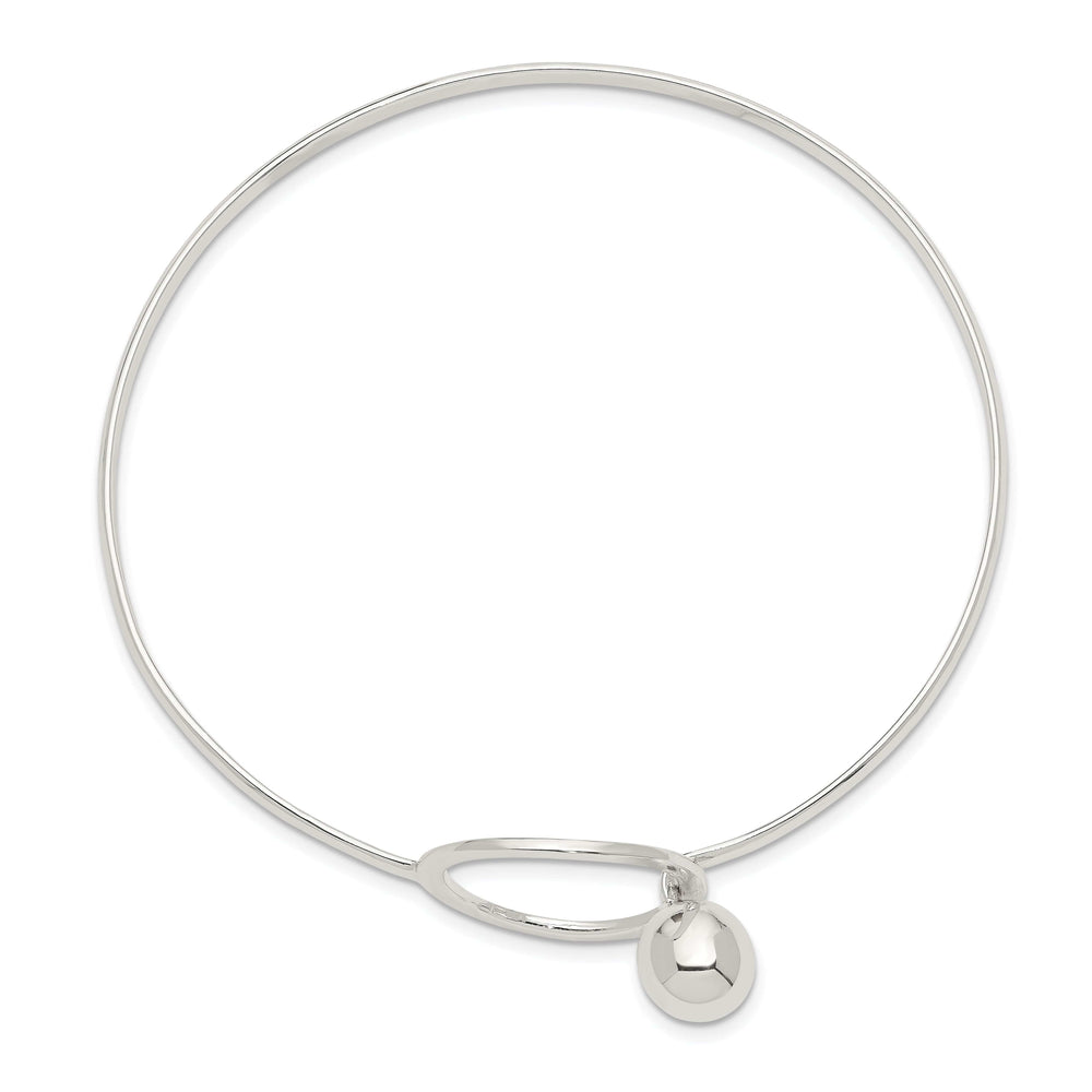 Lovely Rita's Bracelets Sterling Silver Flexible Circle Bangle Bracelet