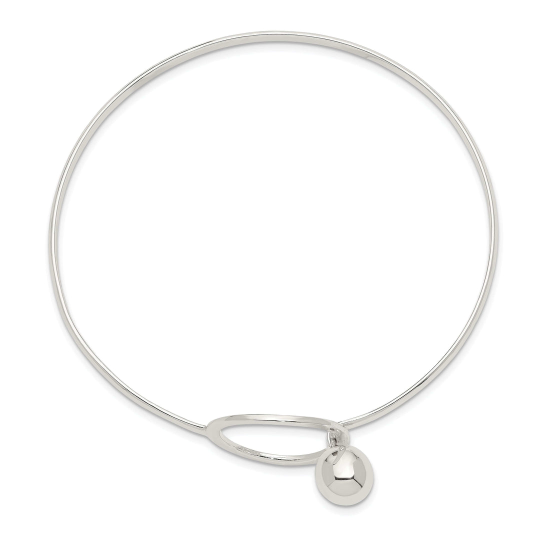 Lovely Rita's Bracelets Sterling Silver Flexible Circle Bangle Bracelet