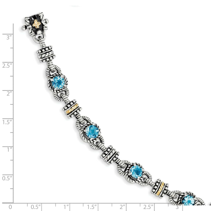 Shey Couture Bracelets Sterling Silver Gold 4.57 Carat 7.5 Bracelet