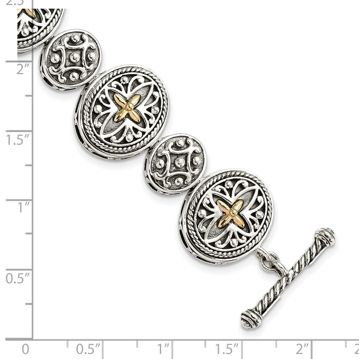 Shey Couture Bracelets Sterling Silver Gold 8in Bracelet