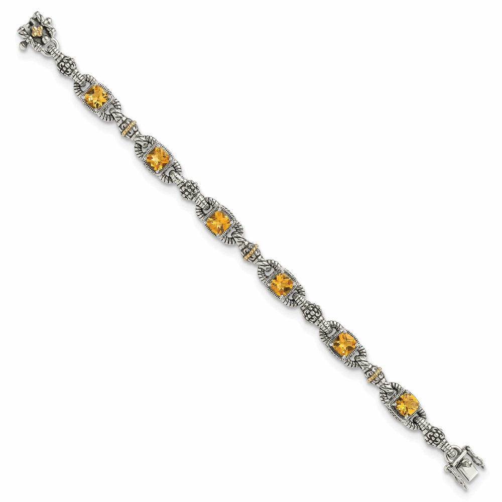 Shey Couture Bracelets Sterling Silver Gold Citrine 7.25 Bracelet
