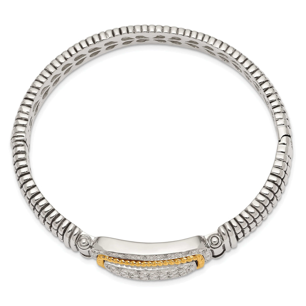 Shey Couture Bracelets Sterling Silver Gold Diamond Bangle Bracelet