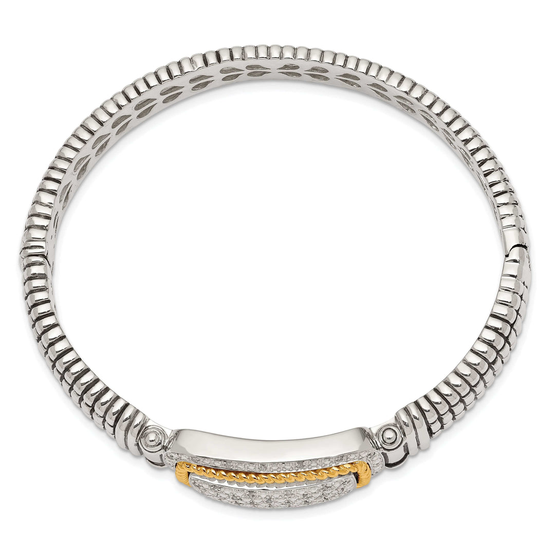Shey Couture Bracelets Sterling Silver Gold Diamond Bangle Bracelet