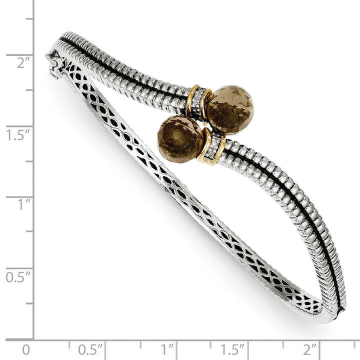 Shey Couture Bracelets Sterling Silver Gold Quartz Diamond Bracelet