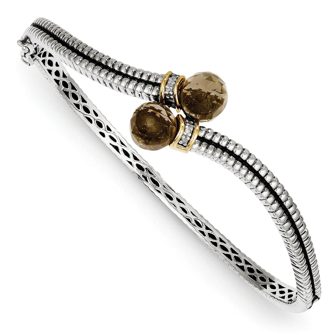 Shey Couture Bracelets Sterling Silver Gold Quartz Diamond Bracelet