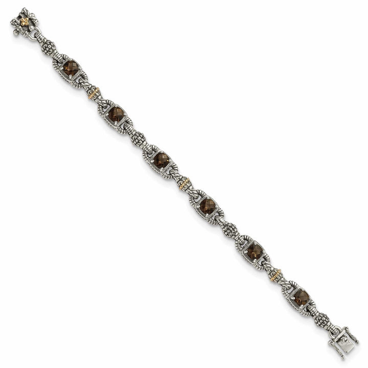 Shey Couture Bracelets Sterling Silver Gold Smokey Quartz Bracelet