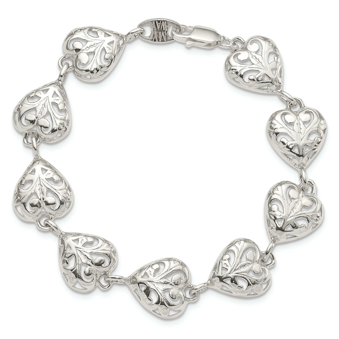 Lovely Rita's Bracelets Sterling Silver Heart Bracelet