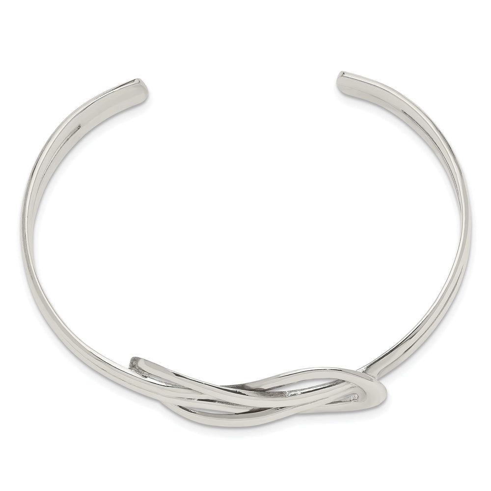 Lovely Rita's Bracelets Sterling Silver Knot Design Cuff Bangle
