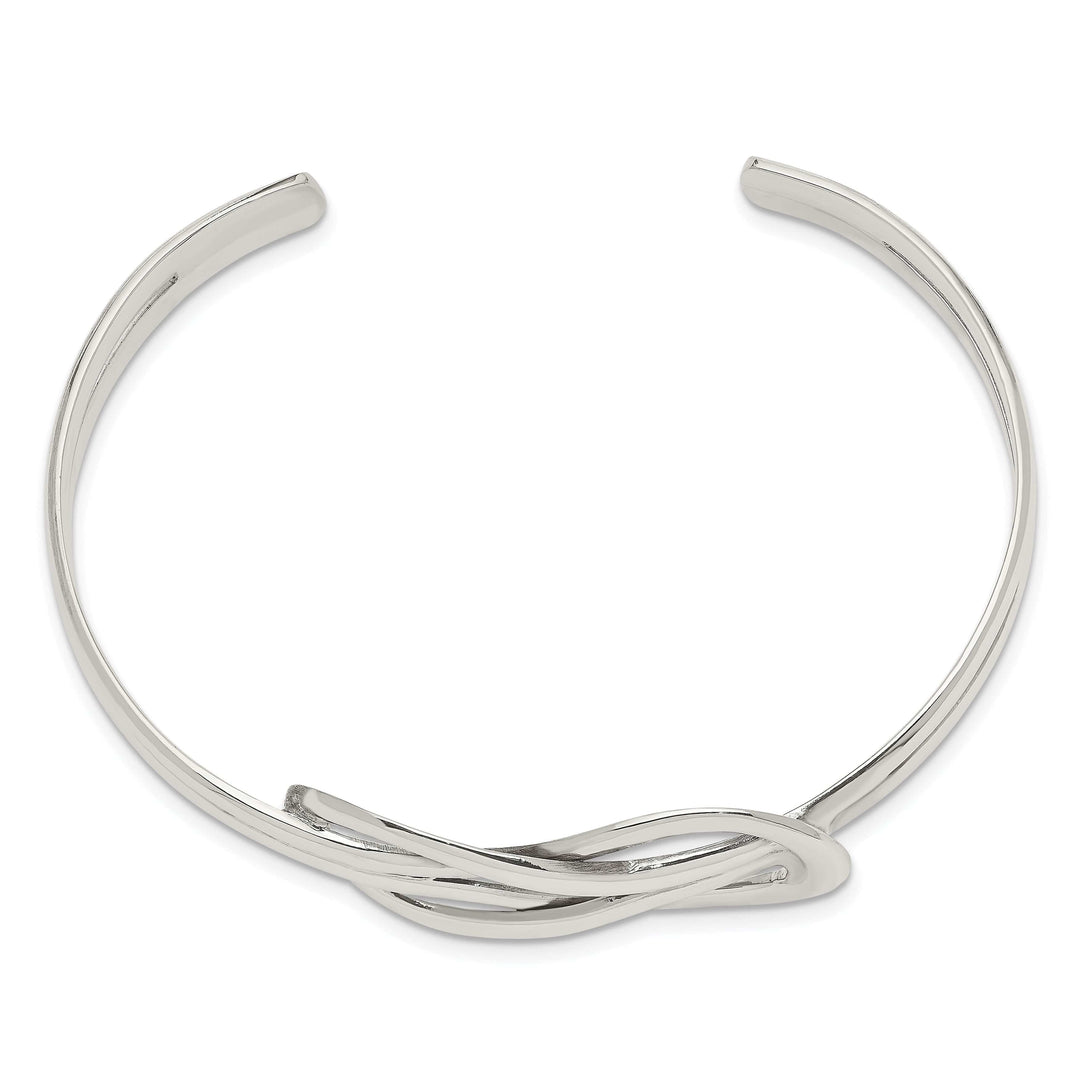 Lovely Rita's Bracelets Sterling Silver Knot Design Cuff Bangle