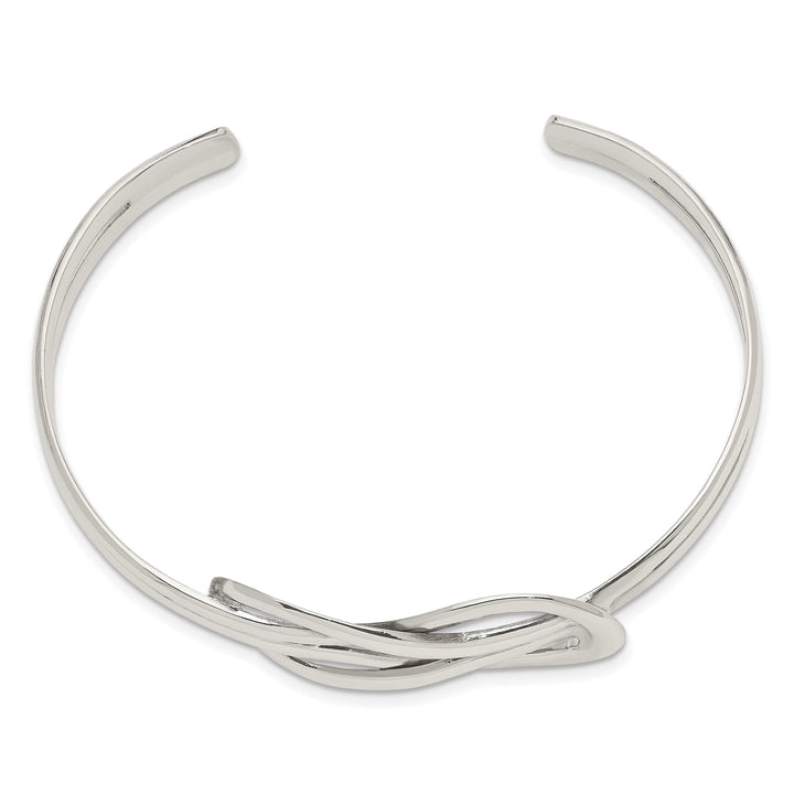 Lovely Rita's Bracelets Sterling Silver Knot Design Cuff Bangle