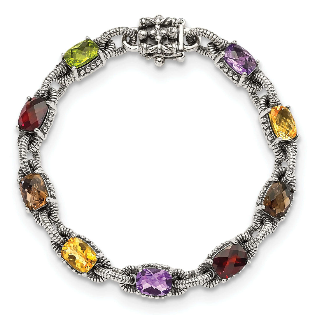 Shey Couture Bracelets Sterling Silver Multi Gemstone 7.25 Bracelet
