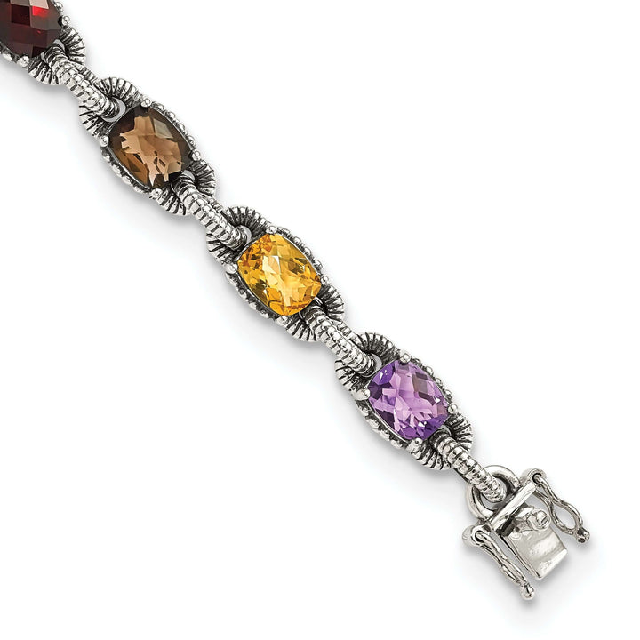 Shey Couture Bracelets Sterling Silver Multi Gemstone 7.25 Bracelet