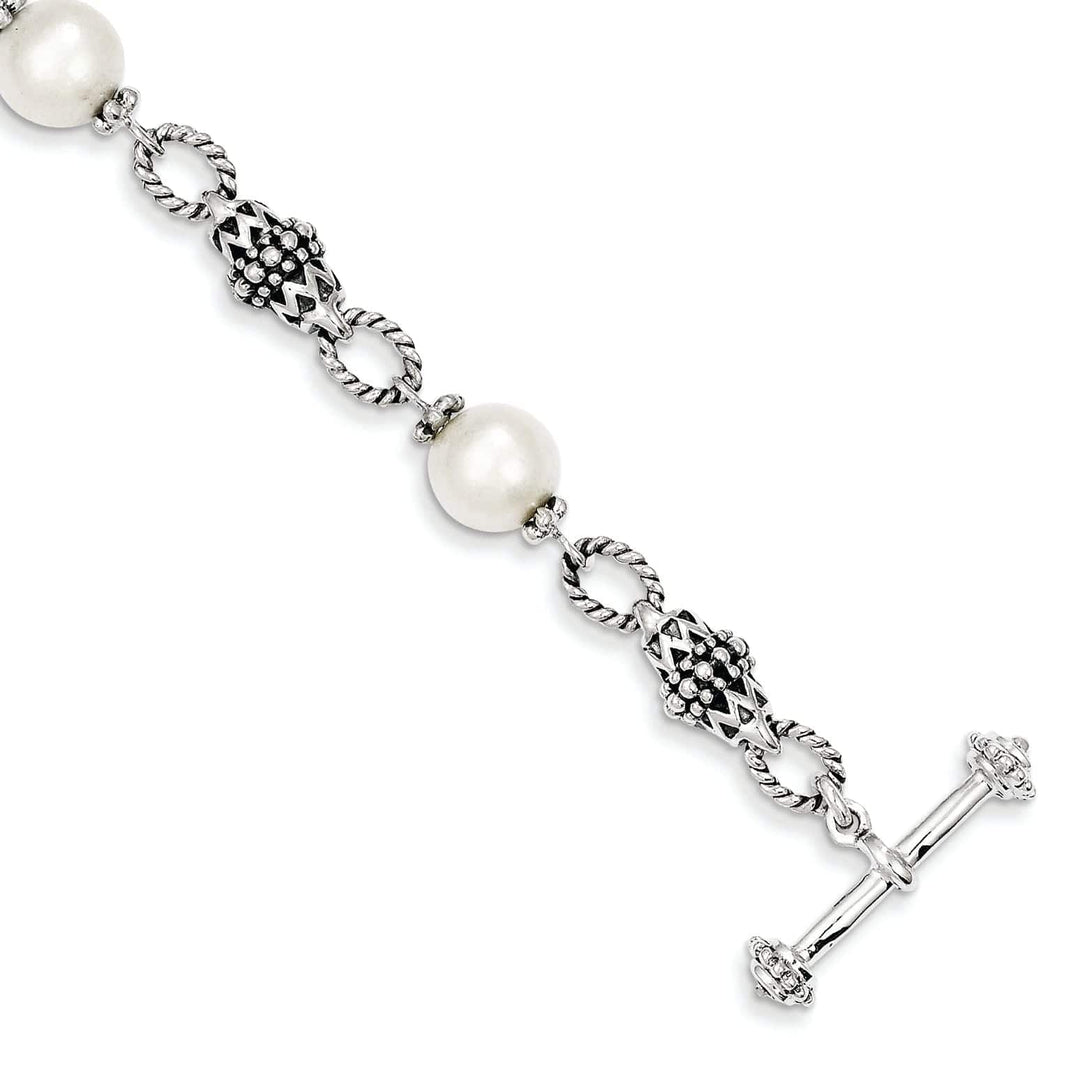 Shey Couture Bracelets Sterling Silver Pearl 8in Bracelet