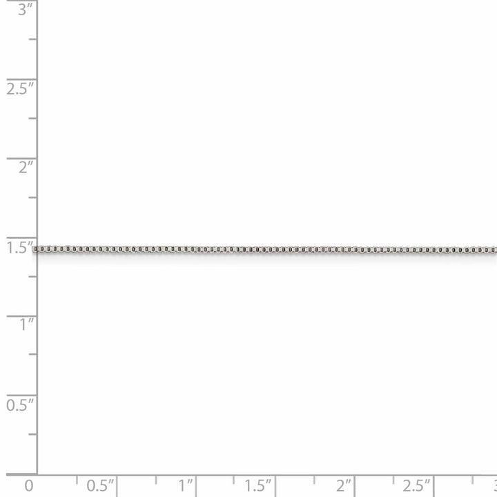 Lovely Rita's Bracelets Sterling Silver Polish 0.90-mm Solid Box Chain