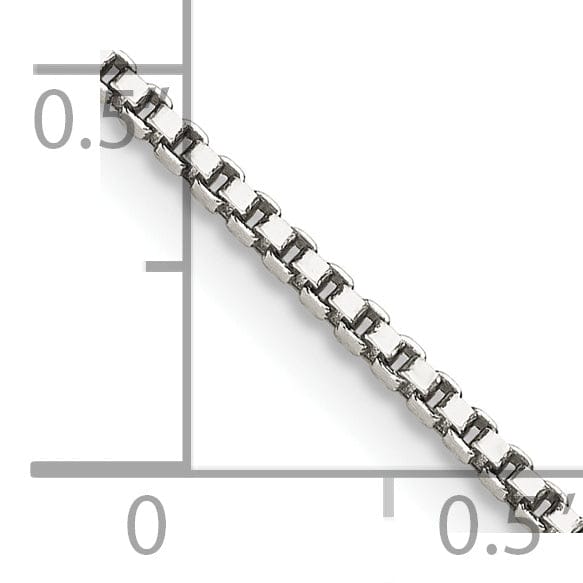 Lovely Rita's Bracelets Sterling Silver Polish 1.40-mm Solid Box Chain