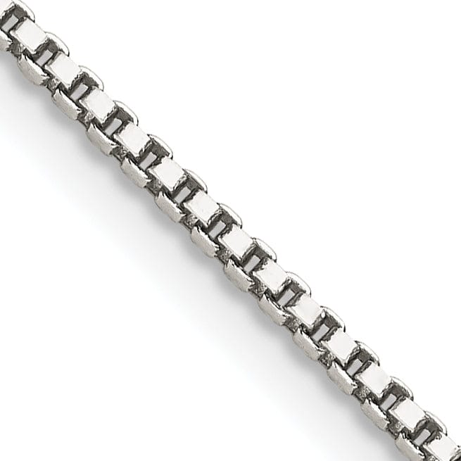 Lovely Rita's Bracelets Sterling Silver Polish 1.40-mm Solid Box Chain