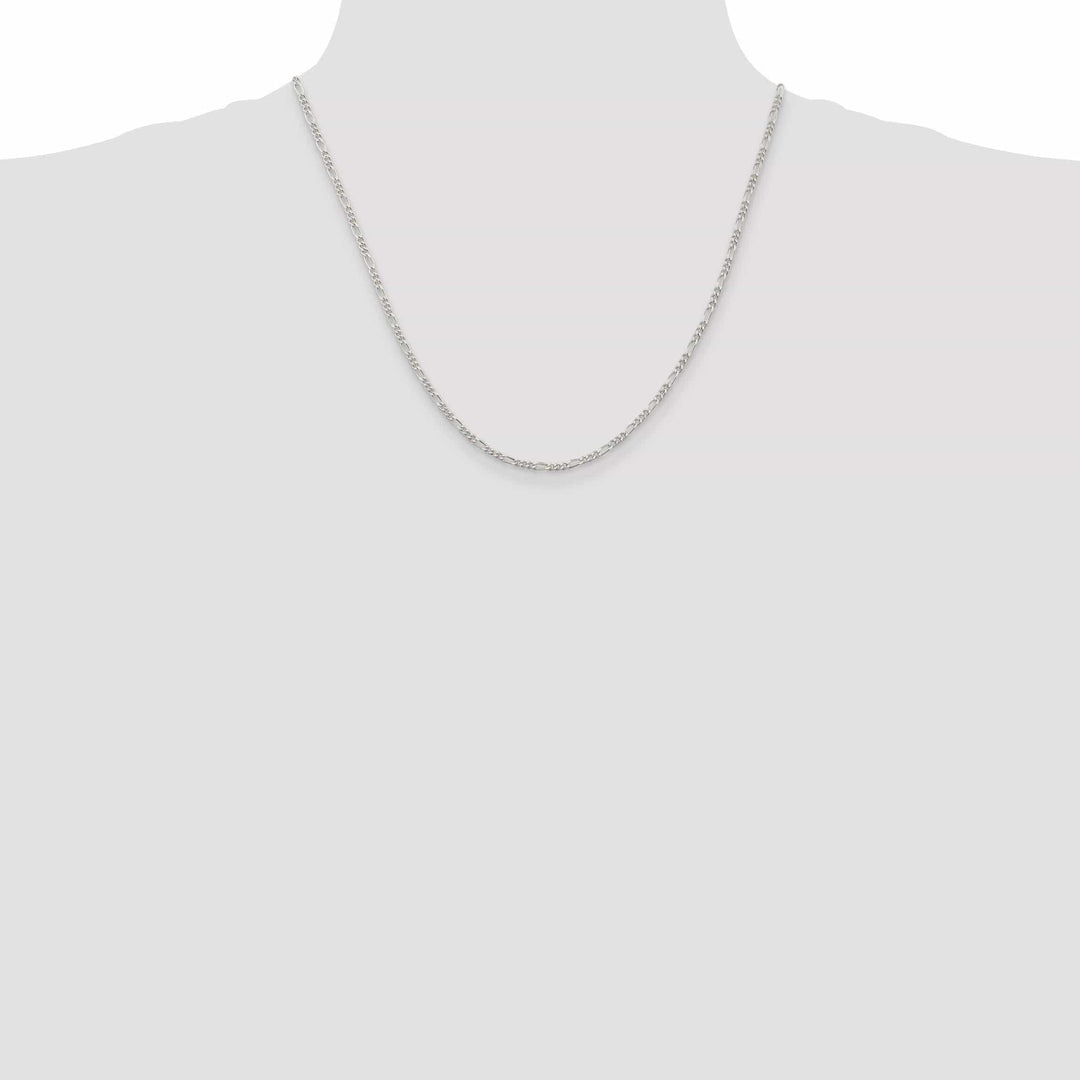 Lovely Rita's Bracelets Sterling Silver Polish 2.25m Solid Figaro Chain