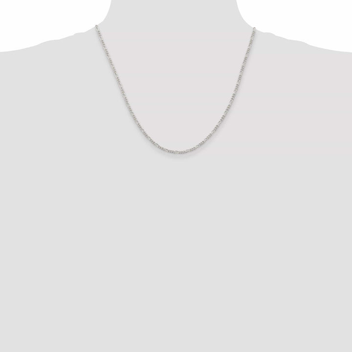 Lovely Rita's Bracelets Sterling Silver Polish 2.25m Solid Figaro Chain