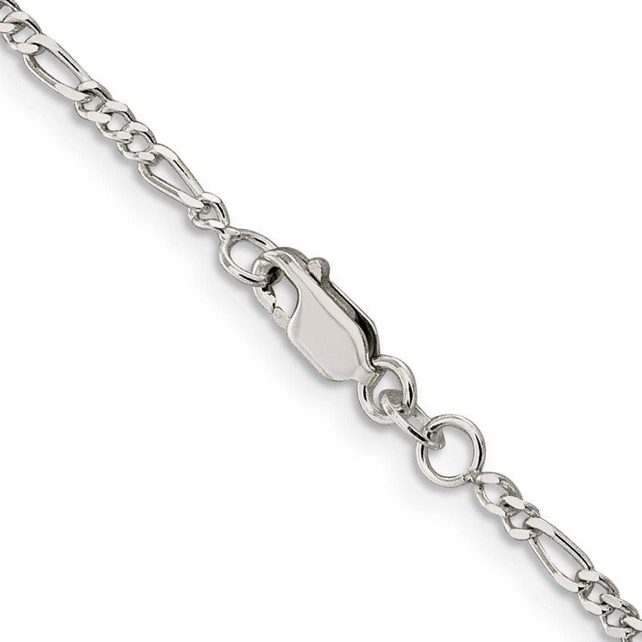 Lovely Rita's Bracelets Sterling Silver Polish 2.25m Solid Figaro Chain