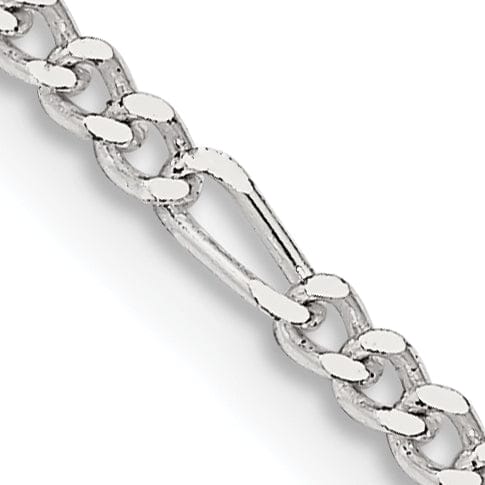 Lovely Rita's Bracelets Sterling Silver Polish 2.25m Solid Figaro Chain