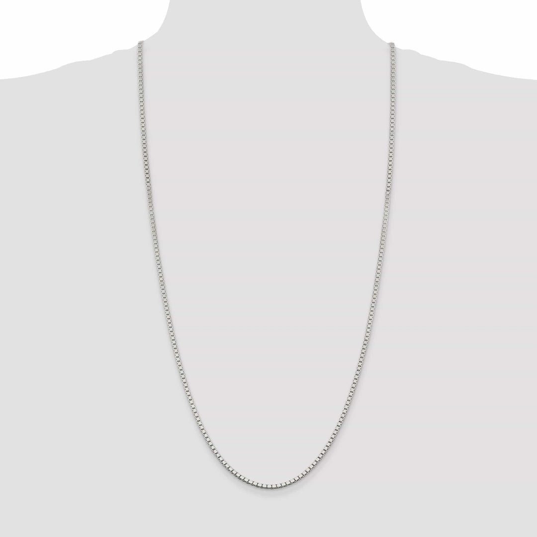 Lovely Rita's Bracelets Sterling Silver Polish 2.50-mm Solid Box Chain