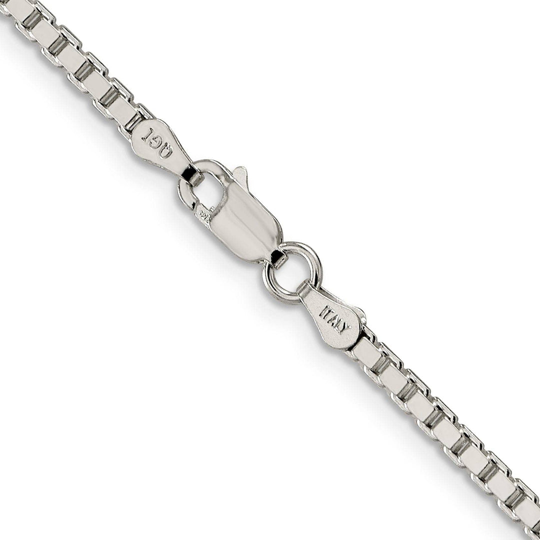 Lovely Rita's Bracelets Sterling Silver Polish 2.50-mm Solid Box Chain