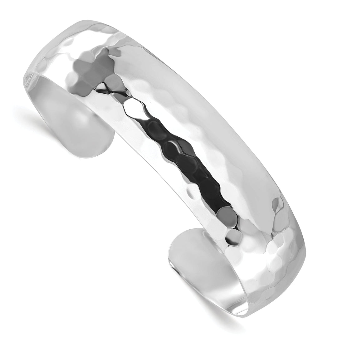 Lovely Rita's Bracelets Sterling Silver Polish Hammered Slip-on Bangle