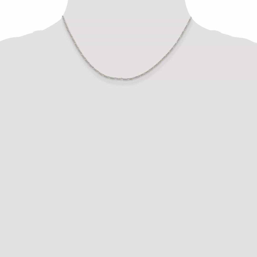 Lovely Rita's Bracelets Sterling Silver Polished 1.5-mm Figaro Chain