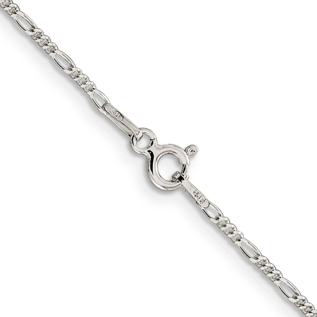 Lovely Rita's Bracelets Sterling Silver Polished 1.5-mm Figaro Chain