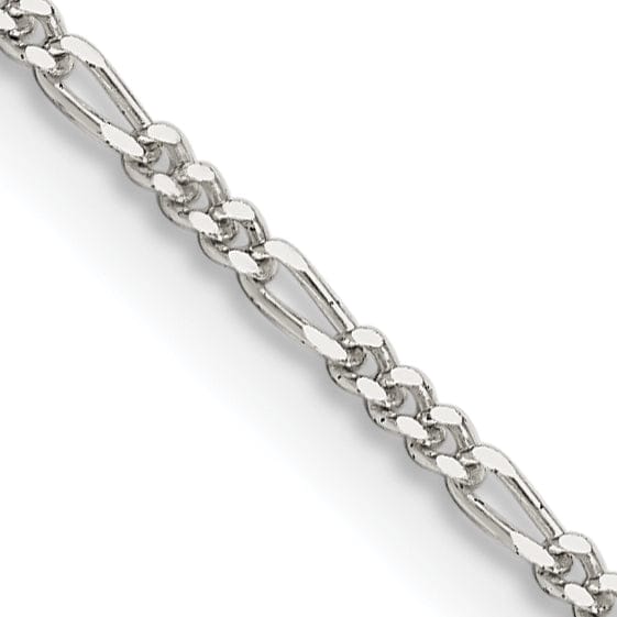 Lovely Rita's Bracelets Sterling Silver Polished 1.5-mm Figaro Chain