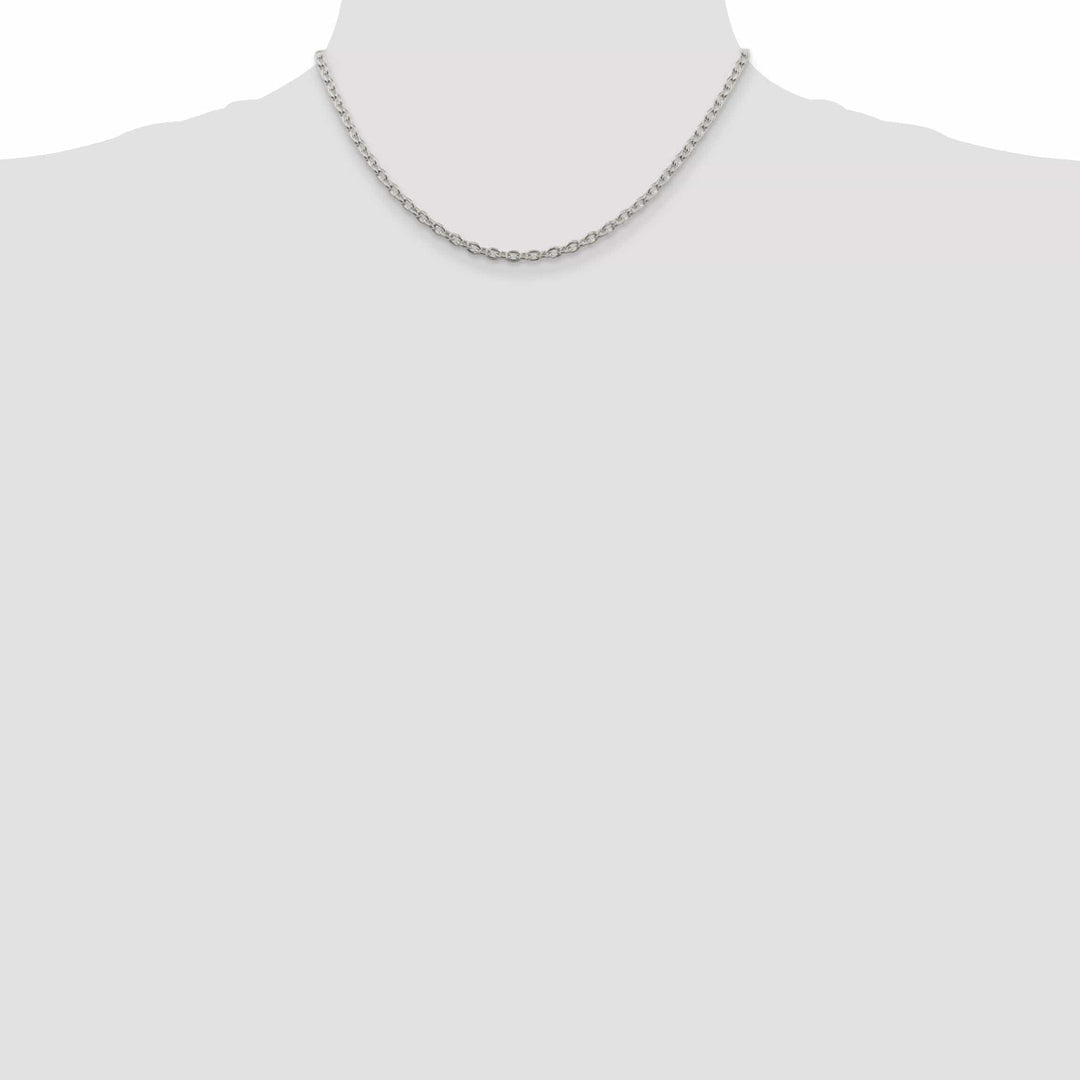 Lovely Rita's Bracelets Sterling Silver Polished 3.50-mm Cable Chain