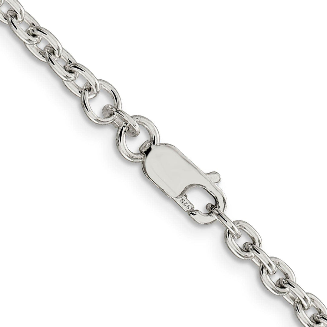 Lovely Rita's Bracelets Sterling Silver Polished 3.50-mm Cable Chain