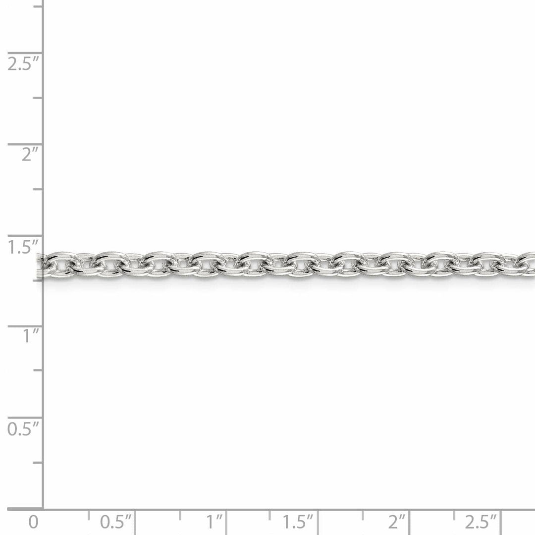 Lovely Rita's Bracelets Sterling Silver Polished 4.50-mm Cable Chain