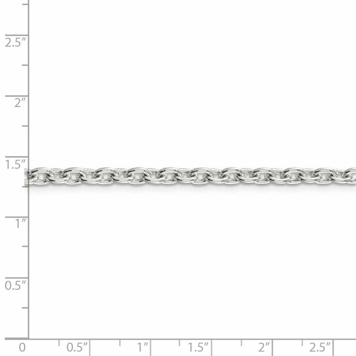 Lovely Rita's Bracelets Sterling Silver Polished 4.50-mm Cable Chain