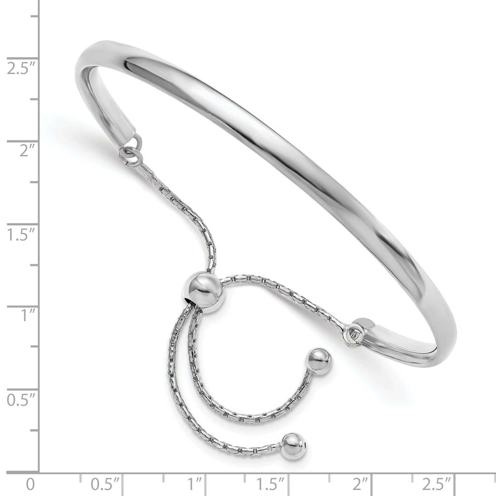 Lovely Rita's Bracelets Sterling Silver Polished Adjustable Bangle