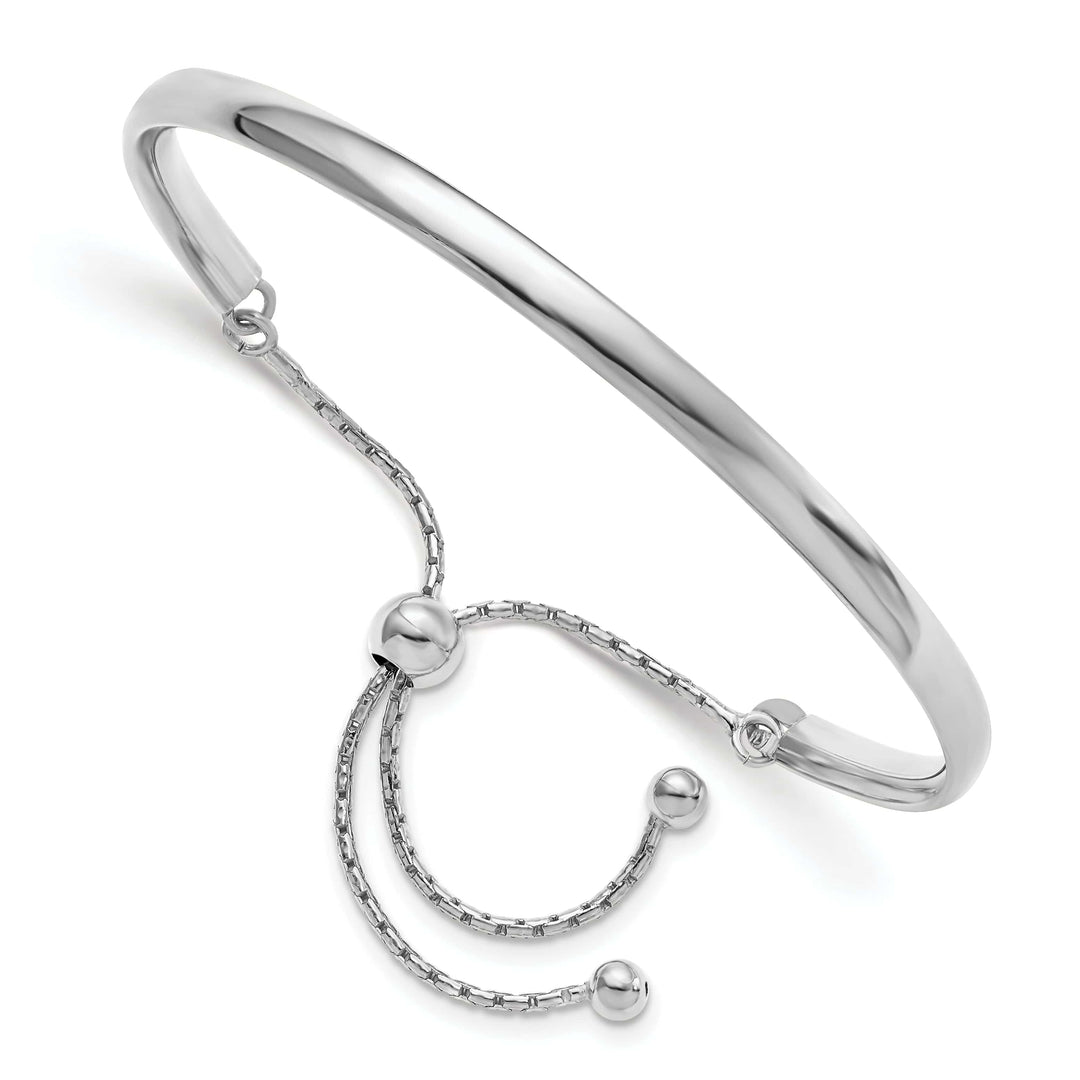 Lovely Rita's Bracelets Sterling Silver Polished Adjustable Bangle