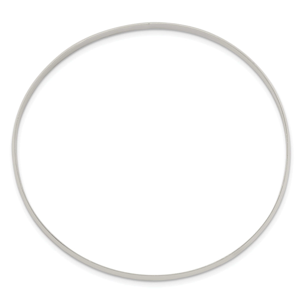 Lovely Rita's Bracelets Sterling Silver Solid Slip-On Bangle 7.5 Inch Bracelet