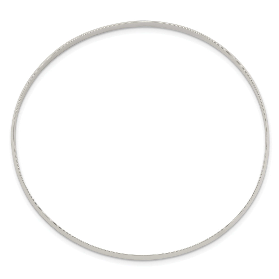 Lovely Rita's Bracelets Sterling Silver Solid Slip-On Bangle 7.5 Inch Bracelet