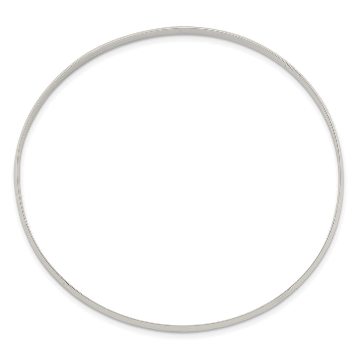 Lovely Rita's Bracelets Sterling Silver Solid Slip-On Bangle 7.5 Inch Bracelet