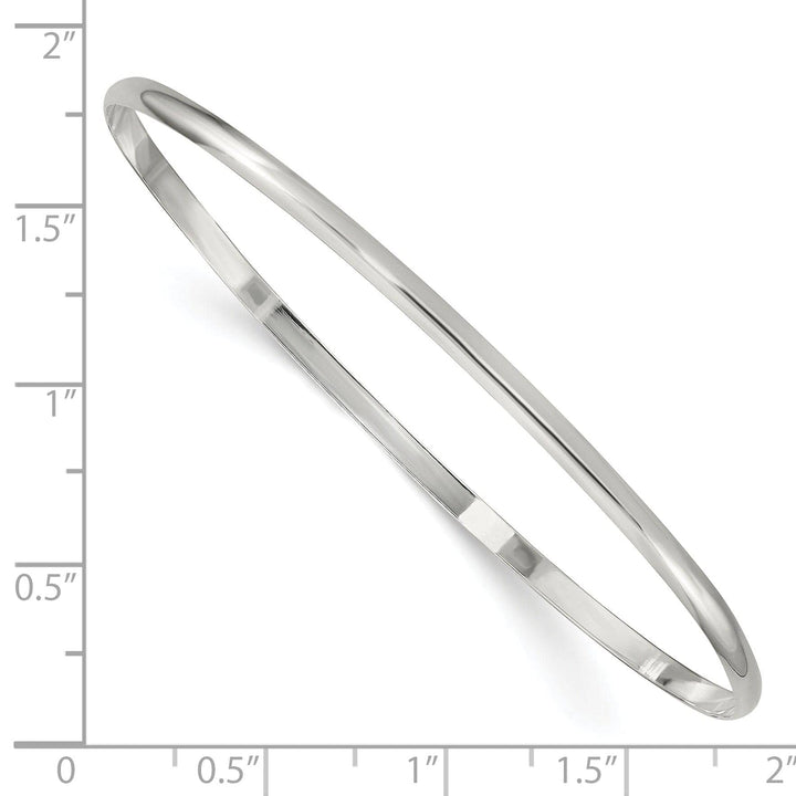 Lovely Rita's Bracelets Sterling Silver Solid Slip-On Bangle Bracelet