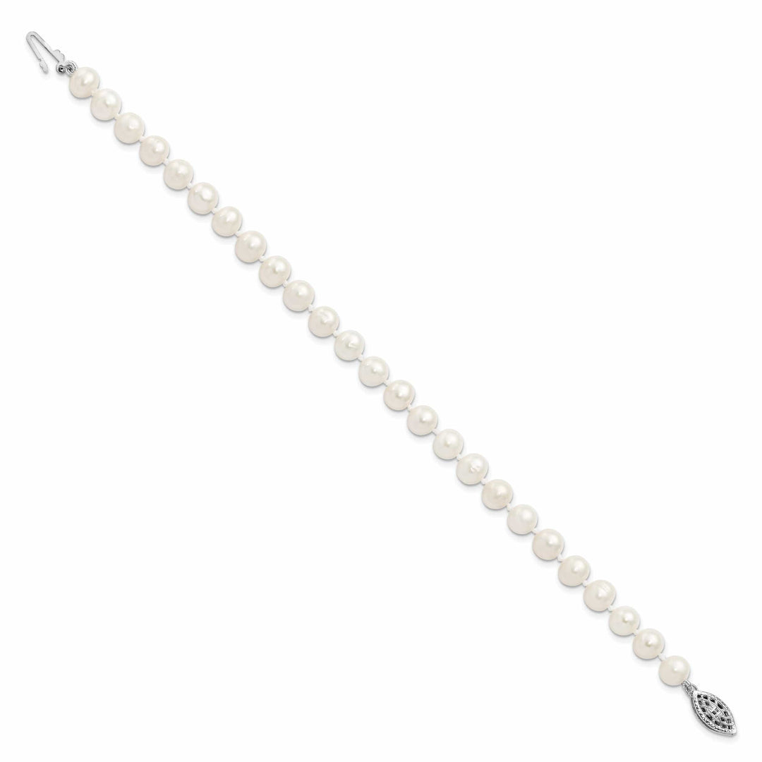 Lovely Rita's Bracelets Sterling Silver White Freshwater Pearl Bracelet