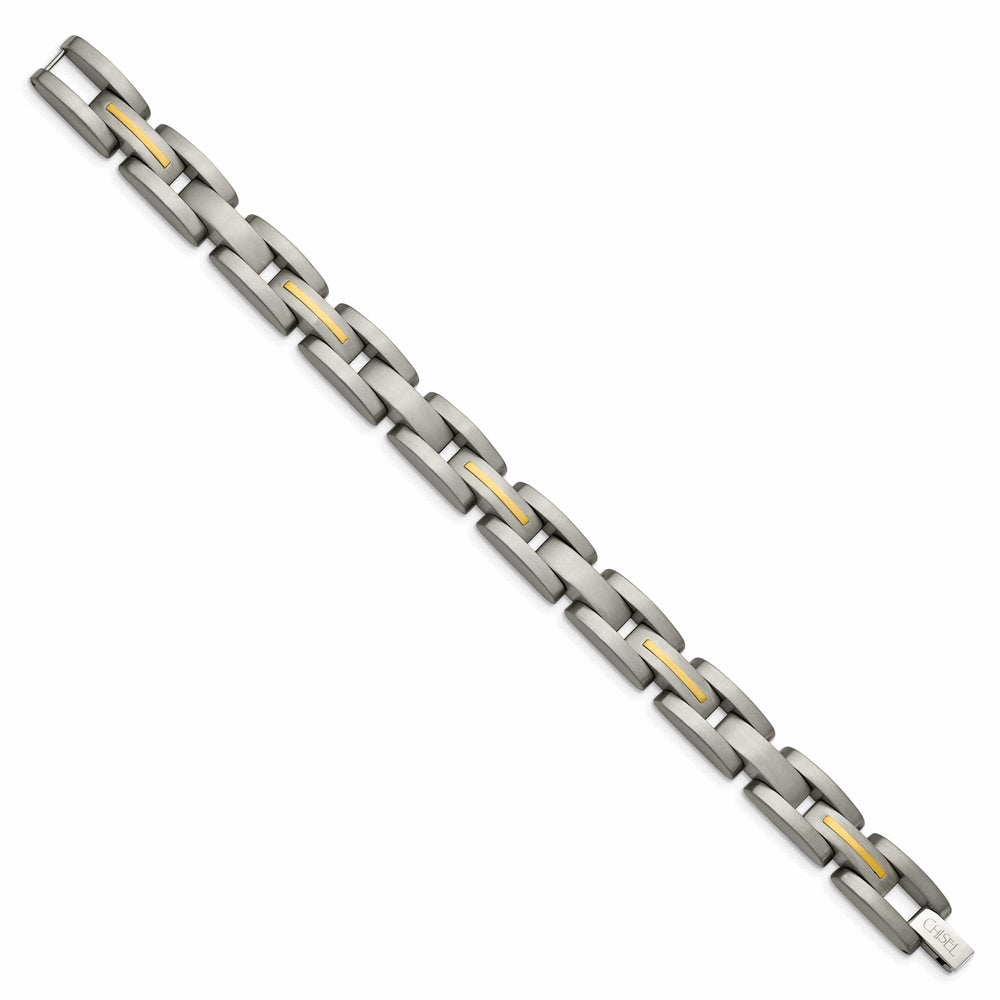 Chisel Bracelets Titanium 14k Gold Plating Hypoallergenic Bracelet
