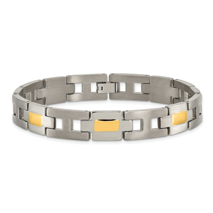 Chisel Bracelets Titanium 24k Gold Plating Hypoallergenic Bracelet