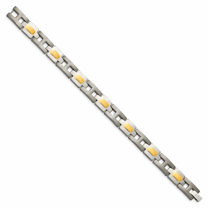 Chisel Bracelets Titanium 24k Gold Plating Hypoallergenic Bracelet