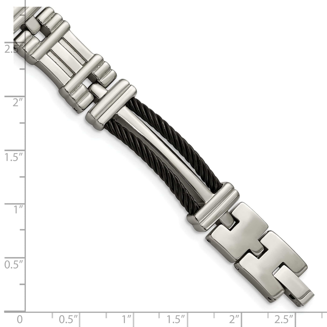 Chisel Bracelets Titanium Black Plating Hypoallergenic Bracelet