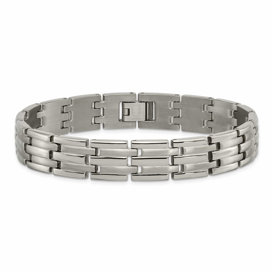 Chisel Bracelets Titanium Brushed Polished Hypoallergenic Bracelet