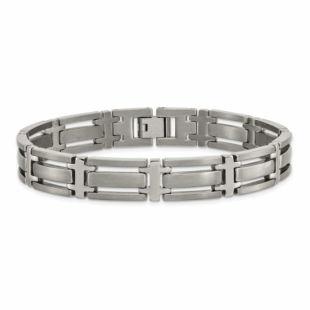 Chisel Bracelets Titanium Brushed Polished Hypoallergenic Bracelet
