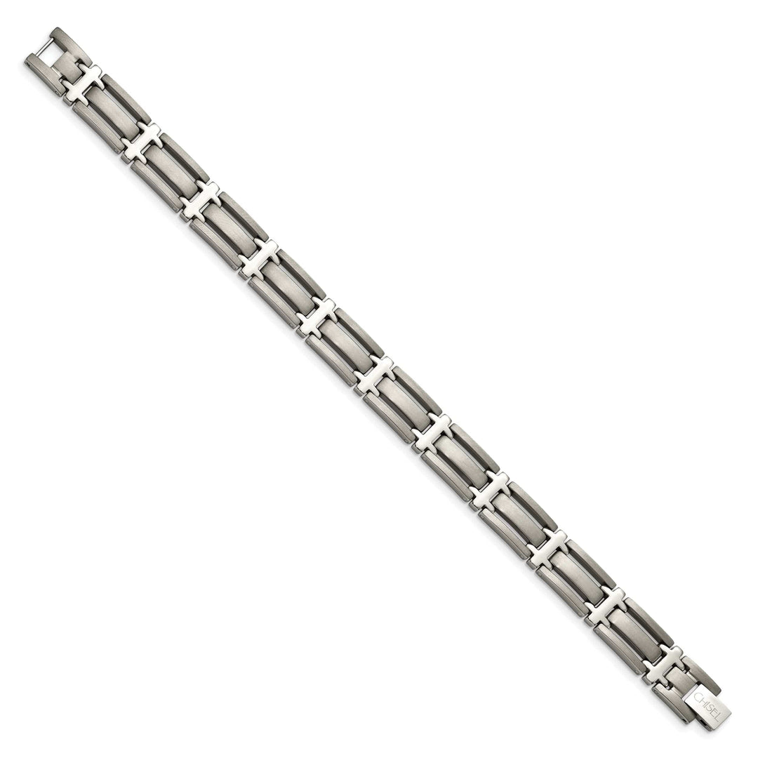 Chisel Bracelets Titanium Brushed Polished Hypoallergenic Bracelet