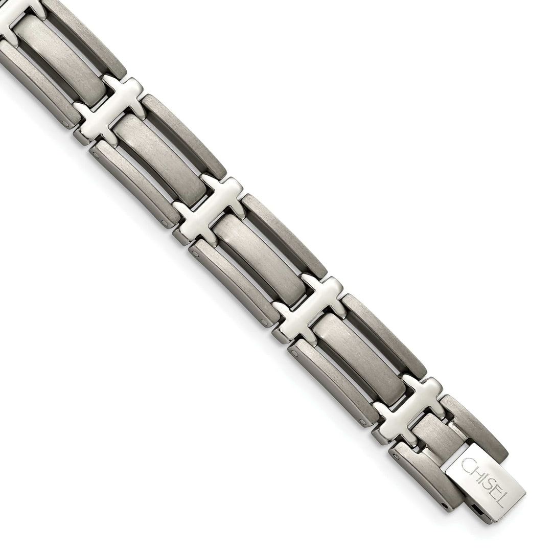 Chisel Bracelets Titanium Brushed Polished Hypoallergenic Bracelet