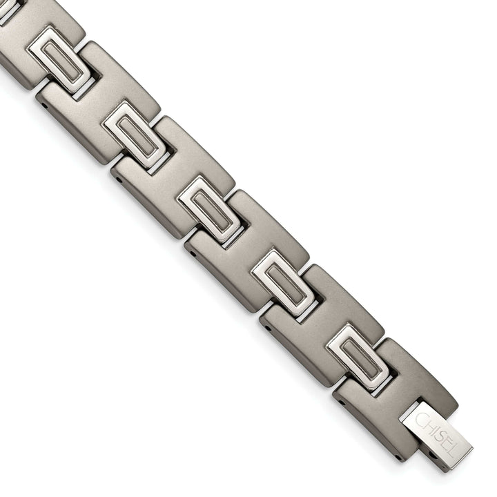 Chisel Bracelets Titanium Brushed Polished Hypoallergenic Bracelet